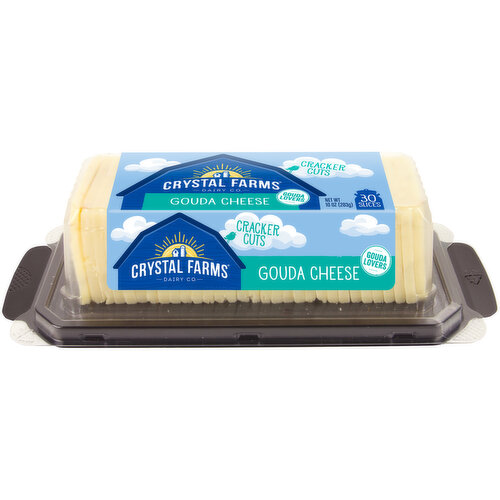 Crystal Farms Cracker Cuts Gouda Cheese Slices