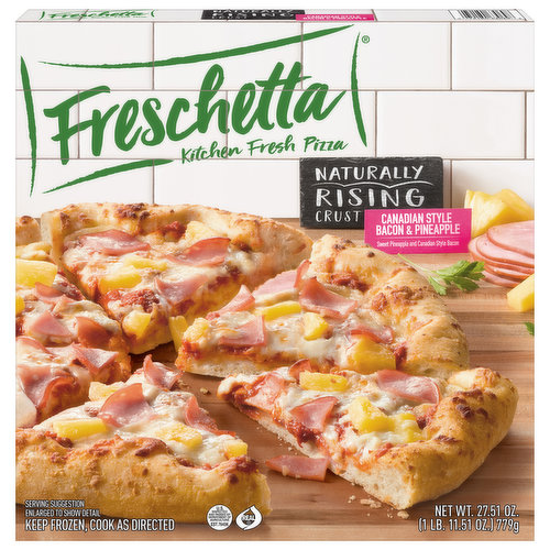 Freschetta Pizza, Naturally Rising Crust, Canadian Style Bacon & Pineapple