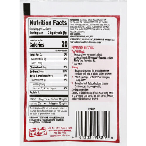 McCormick Taco Seasoning Mix - 30% Less Sodium, Hispanic