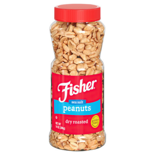 Fisher Fisher® Sea Salt Dry Roasted Peanuts 14 oz. Jar