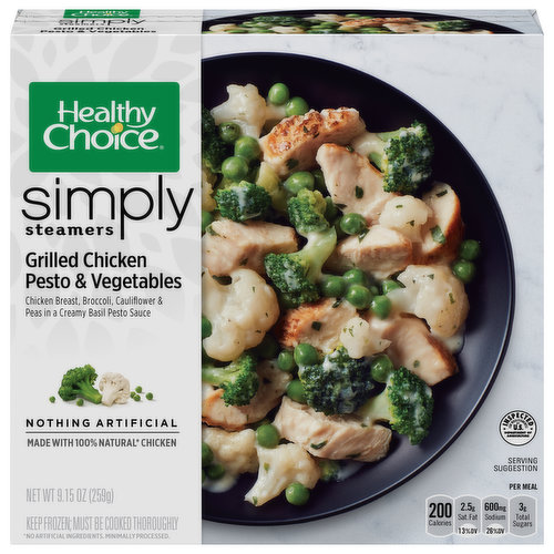 Healthy Choice Simply Streamers Grilled Chicken Pesto & Vegetables