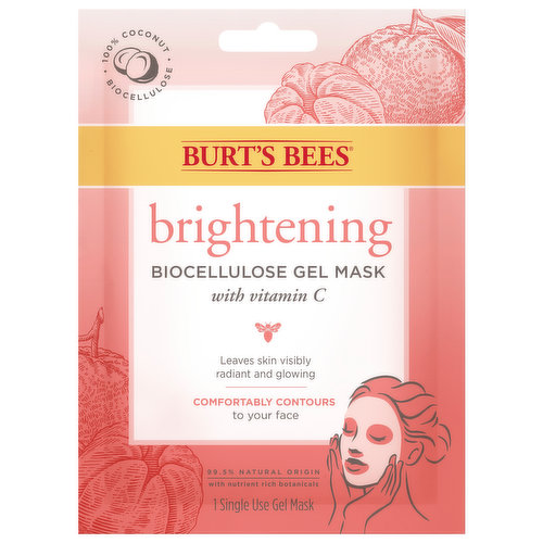 Burt's Bees Biocellulose Gel Mask, Brightening