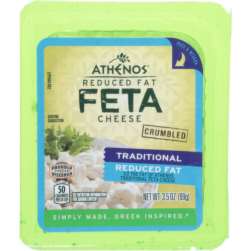Athenos Reduced Fat Crumbled Traditional Feta Cheese