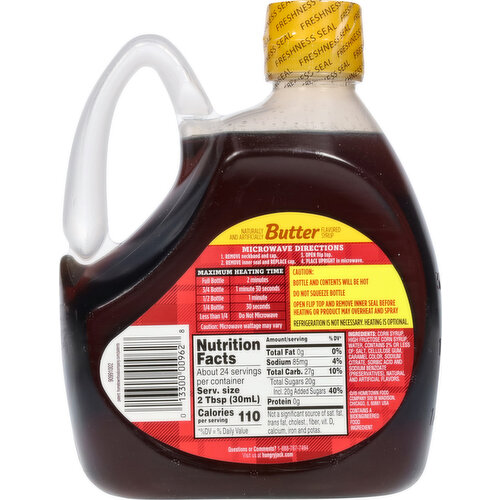 Hungry Jack Syrup, Butter