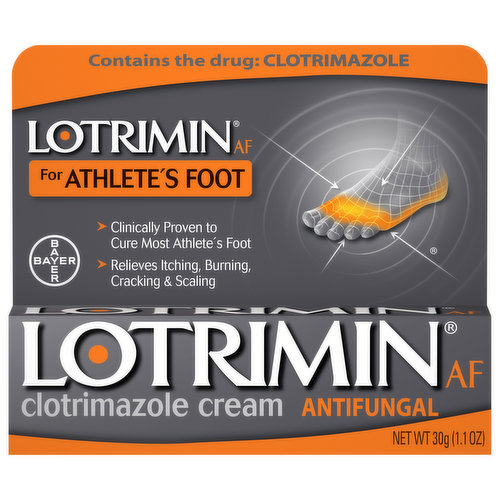 Lotrimin AF Antifungal, Clotrimazole Cream, for Athlete's Foot