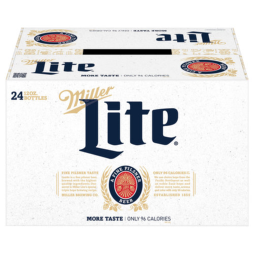 Miller Lite Miller Lite Beer is the original light lager beer. With a smooth, light and refreshing taste, this American-style pilsner beer has 4.2% ABV. Brewed for more taste, this light beer has a light to medium body with a hop-forward flavor, solid malt character.