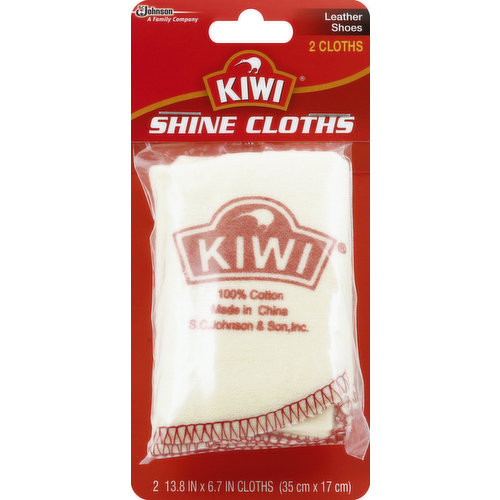 Kiwi Shine Cloths, Leather Shoes