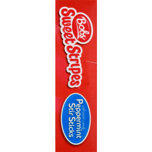 Bobs Sweet Stripes Peppermint Candy Stir Sticks - 10 Pc