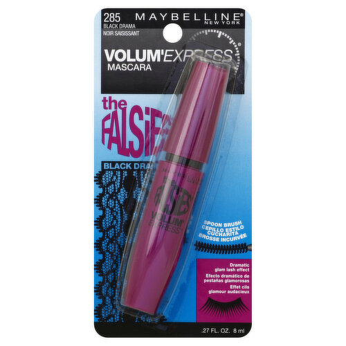 maybelline Volum'Express Mascara, The Falsies, Black Drama 285