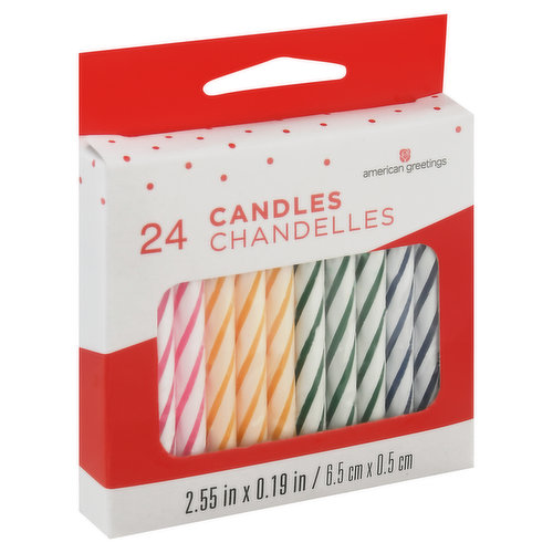 American Greetings Birthday Candles, Spiral, Small