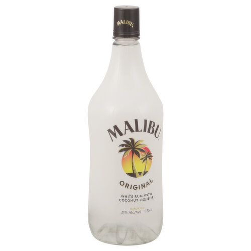 Malibu White Rum, with Coconut Liqueur, Original