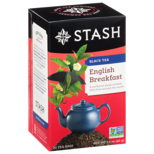 Stash Black Tea, English Breakfast, Tea Bags