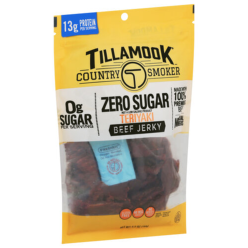 Tillamook Country Smoker Country Smoker Beef Jerky, Zero Sugar, Teriyaki