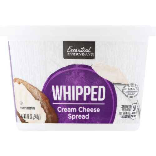 50 calories per 2 tbsp. Gluten free. See nutrition information for saturated fat content. Our farmers pledge. Not to use artificial growth hormones (No significant difference has been shown between milk derived from rBST treated and non-rBST treated cows). 100% quality guaranteed. Like it or let us make it right. That's our quality promise. essentialeveryday.com.