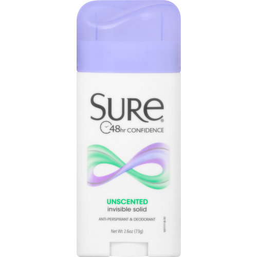 48 hr confidence. www.suredeodorant.com. Questions? 1-800-487-7273 www.suredeodorant.com.