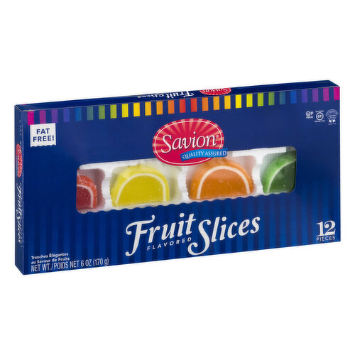 Savion Fruit Slices, Fat Free