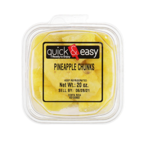 Quick and Easy Pineapple Chunks