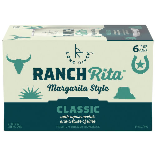 Lone River Ranch Rita Brewed Beverage, Premium, Classic, Margarita Style