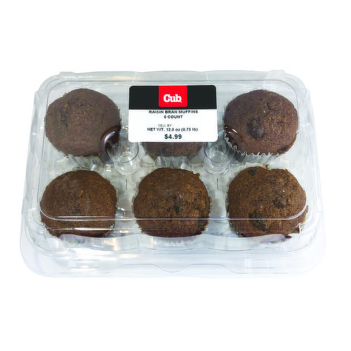 Cub Bakery Raisin Bran Muffins
6 Count