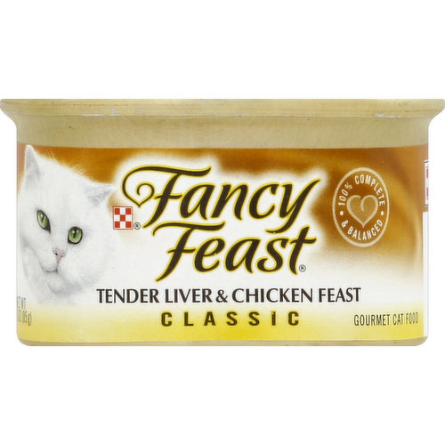 Fancy Feast Cat Food, Gourmet, Classic, Tender Liver & Chicken Feast