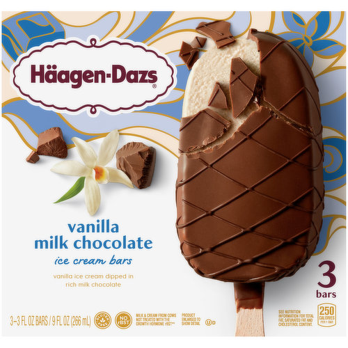 Haagen Dazs Vanilla Milk Chocolate Ice Cream Bars