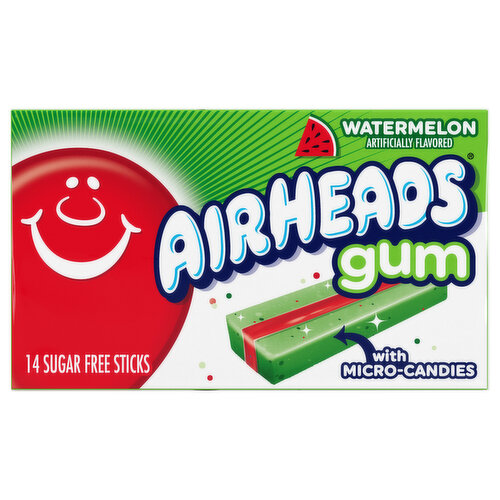 AirHeads Gum, Watermelon, Sugarfree