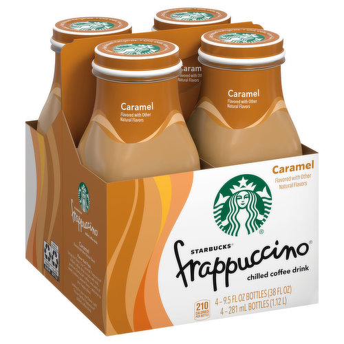 Starbucks Frappuccino Starbucks® Frappuccino® Caramelly Intense Caramel Chilled Coffee Drink 4-9.5 fl. oz. Glass Bottles