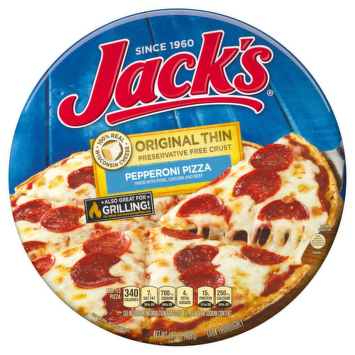 Jack's Pizza, Original Thin, Pepperoni