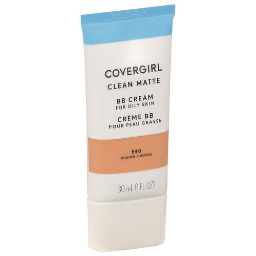 CoverGirl BB Cream, for Oily Skin, Clean Matte, 540, Medium