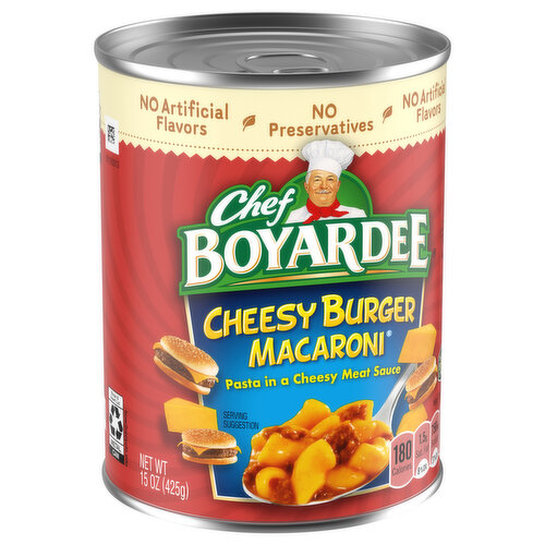 Chef Boyardee Cheesy Burger Macaroni