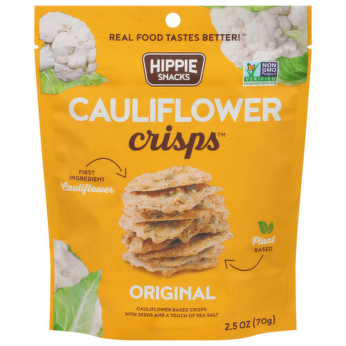 Hippie Snacks Cauliflower Crisps, Original