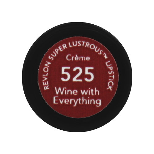 Revlon Super Lustrous Lipstick, Creme, Wine with Everything 525