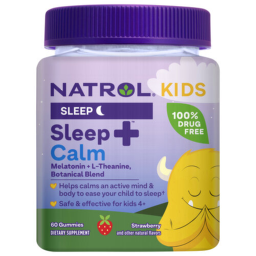 Natrol Kids Sleep + Calm, Gummies, Strawberry