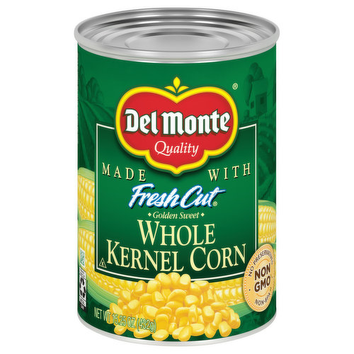 Del Monte Fresh Cut Corn, Golden Sweet, Whole Kernel