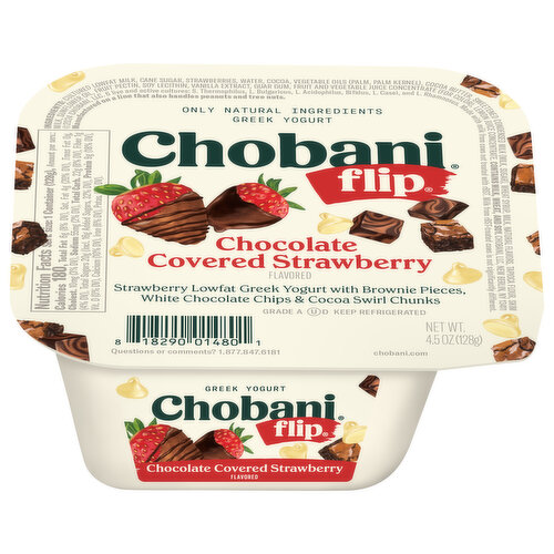 Chobani Flip Yogurt, Chocolate Covered Strawberry, Greek