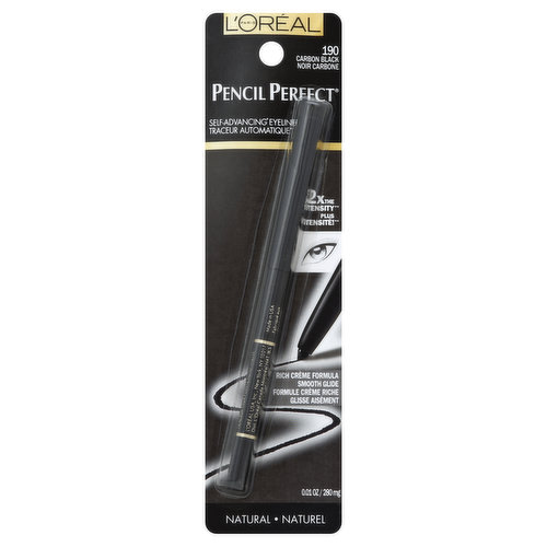 L'Oreal Pencil Perfect Eyeliner, Carbon Black 190