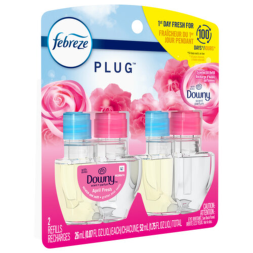 Febreze Plug with Downy April Fresh Scent Scented Oil Refills