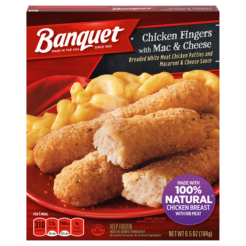 Banquet Chicken Fingers, Frozen Meal