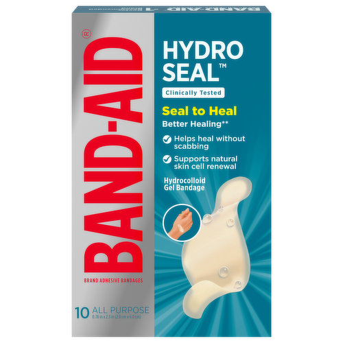 Band-Aid Hydro Seal Bandages, Adhesive, All Purpose