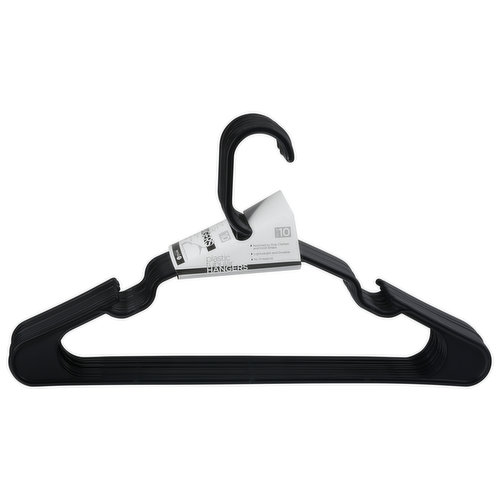 Inspring Heavy Duty White Hangers Tubular Plastic Hangers