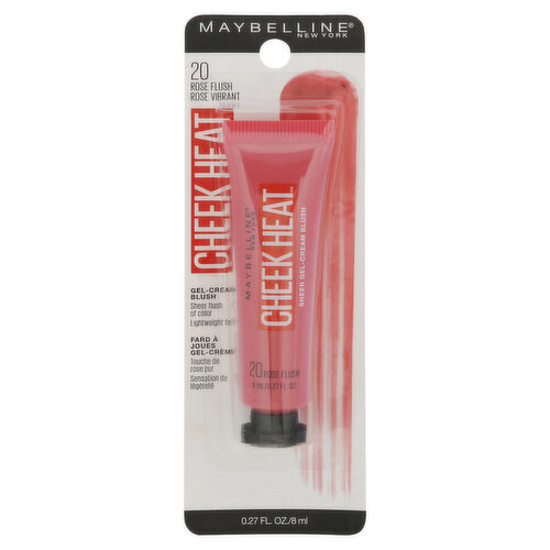 Maybelline Cheek Heat Gel-Cream Blush, Rose Flush 20