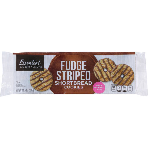 Essential Everyday Cookies, Fudge Striped, Shortbread