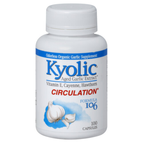 Kyolic Circulation, Formula 106, Capsules