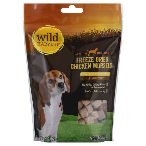 Wild Harvest Dog Treats, Premium, Freeze Dried Chicken Morsels