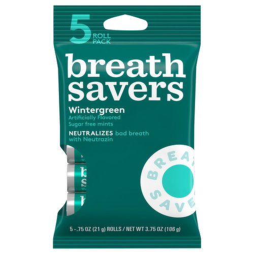 mintsフリー Life Savers WintOGreen Sugar Free Breath Mints Hard Candy
