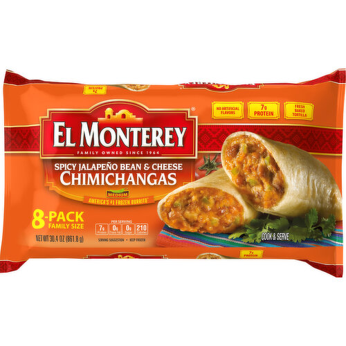 El Monterey Spicy Bean & Cheese Chimichangas