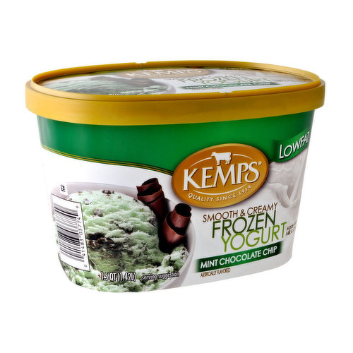 Kemps Smooth & Creamy Mint Chocolate Chip Frozen Yogurt Tub, 48 oz -  Mariano's