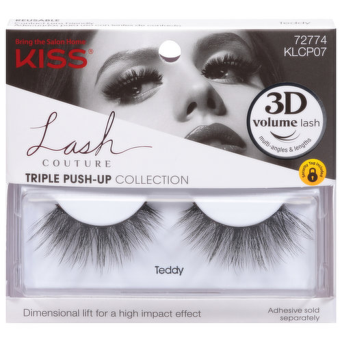 Kiss Lash Couture Lash, Triple Push-Up Collection, 3D Volume