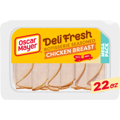 Oscar Mayer Deli Fresh Rotisserie Seasoned Chicken Breast Sliced Lunch Meat Mega Pack