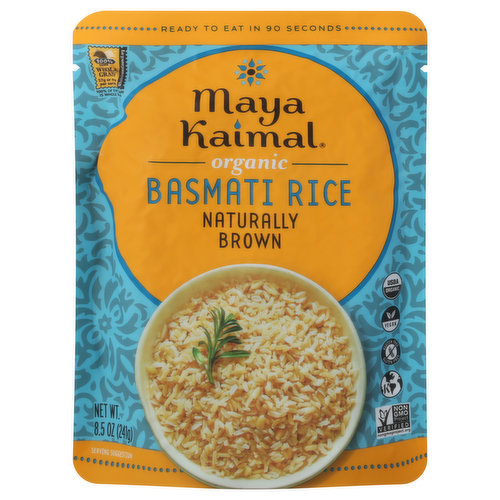 Maya Kaimal Basmati Rice, Organic, Naturally Brown